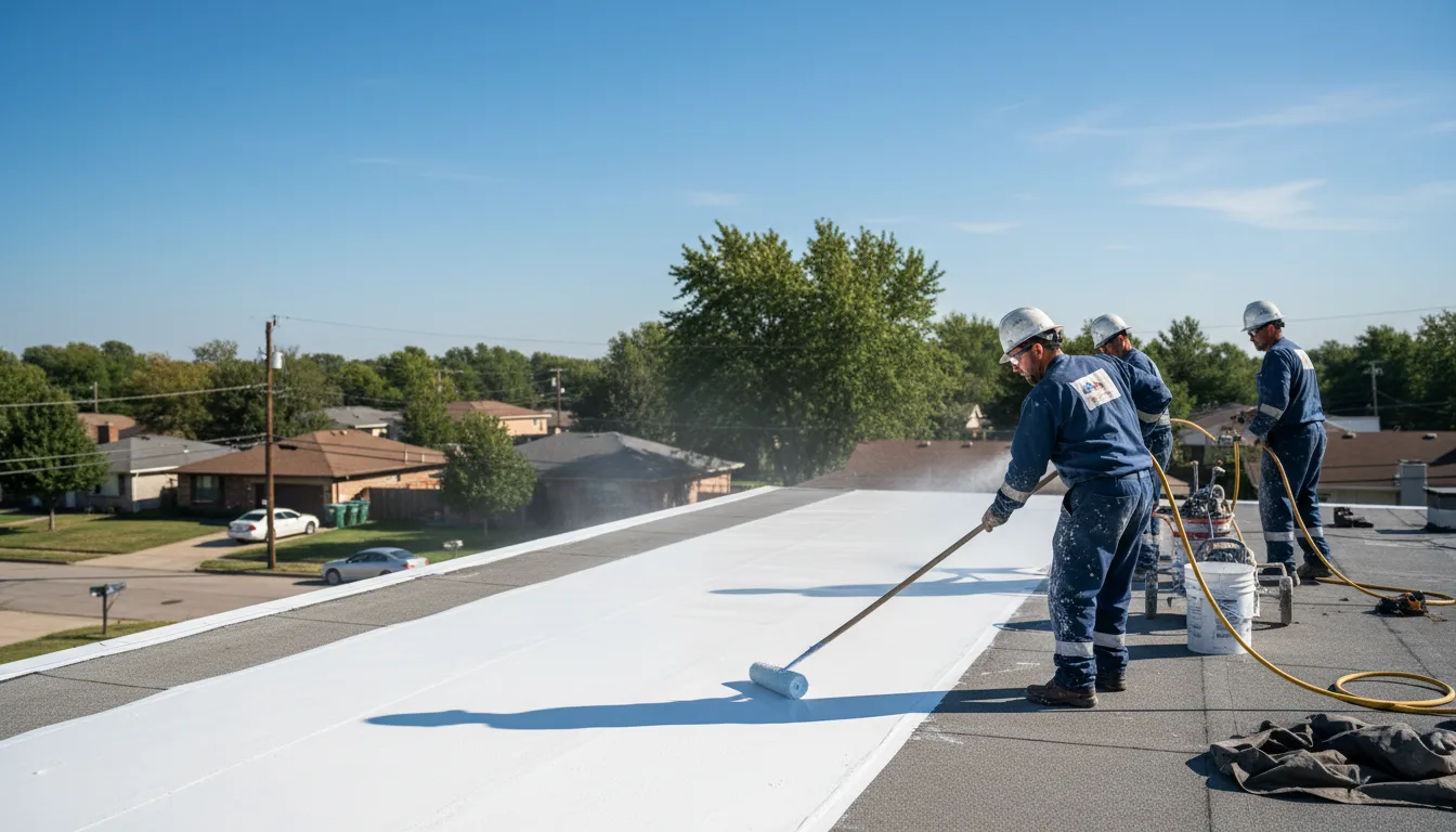 Commercial roof coating in Robbins, CA near me
